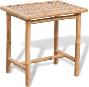 vidaXL 3 Piece Bistro Set with Cushions Bamboo vidaXL 3 Piece Bistro Set with Cushions Bamboo