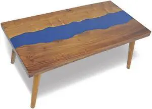 vidaXL Coffee Table Round End Side Table Living Room Furniture Teak Resin