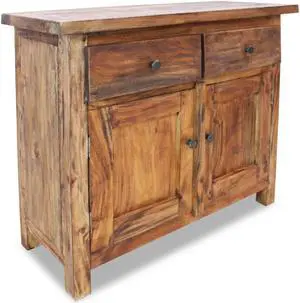 vidaXL Coffee Table Kitchen Storage Cabinet for Living Room Solid Reclaimed Wood