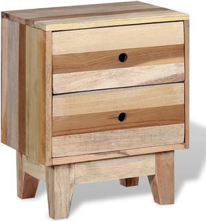 vidaXL Cabinet Drawer Dresser Side End Table for Bedroom Solid Reclaimed Wood
