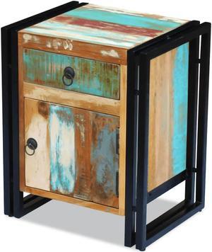 vidaXL Bedside Cabinet Solid Reclaimed Wood
