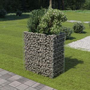 vidaXL Gabion Raised Bed Galvanized Steel 35.4"x19.7"x39.4" Stone Baskets Cage
