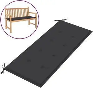 vidaXL Garden Bench Cushion Anthracite 120x50x4 cm Oxford Fabric