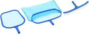 vidaXL Pool Cleaning Kit Pool Maintenance Kit Care Kit Vacuum Skimmer 3 Piece