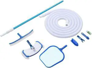 vidaXL Pool Cleaning Kit Pool Maintenance Kit Care Kit Vacuum Skimmer 9 Piece