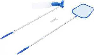 vidaXL Pool Cleaning Kit Pool Maintenance Kit Care Kit Vacuum Skimmer 2 Piece