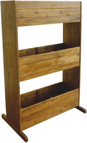 vidaXL Raised Garden Bed 3-Tier Raised Flower Bed Plant Box Solid Acacia Wood