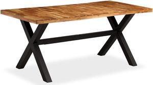 vidaXL Solid Acacia and Mango Wood Dining Table 70.9" Kitchen Dinner Desk