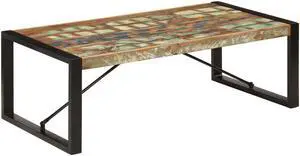 vidaXL Coffee Table Sofa End Table Side Table Solid Wood Reclaimed 47.2 Inch