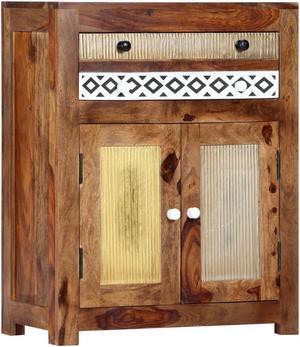 vidaXL Cabinet Storage Console Table for Living Room Bedroom Solid Wood Sheesham