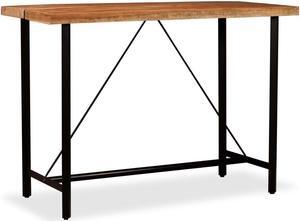 vidaXL Solid Wood Acacia Dining Table with Honey Finish 47.2" Dinner Desk