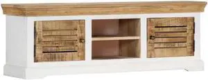 vidaXL TV Stand TV Unit Sideboard TV Console Media Cabinet Solid Mango Wood