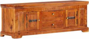 vidaXL TV Stand TV Unit Sideboard TV Console Media Cabinet Solid Acacia Wood