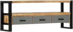 vidaXL TV Cabinet 51.2"x11.8"x19.7" Solid Mango Wood vidaXL TV Cabinet 51.2"x11.8"x19.7" Solid Mango Wood
