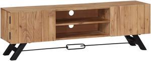 vidaXL TV Stand TV Unit Sideboard TV Console Media Cabinet Solid Acacia Wood