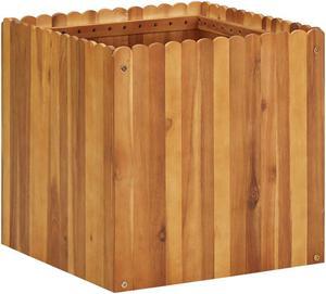 vidaXL Gabion Planter Raised Garden Bed Raised Flower Bed Galvanized Steel