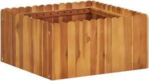 vidaXL Raised Garden Bed Anthracite Galvanized Steel Planter Flower Outdoor