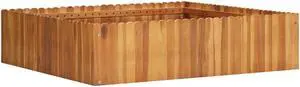 vidaXL Raised Garden Bed Raised Flower Bed Raised Garden Box Solid Acacia Wood