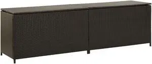 vidaXL Patio Storage Chest Deck Box with Lid Patio Cabinet Storage Chest Brown vidaXL Patio Storage Chest Deck Box with Lid Patio Cabinet Storage Chest Brown