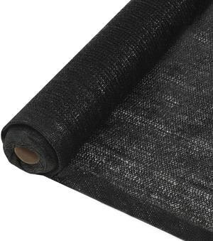vidaXL Fence Privacy Screen Outdoor Patio Privacy Wall Windscreen HDPE Black