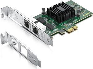 1.25G NIC Network Interface Card Dual RJ-45 Ports PCIe1.0, x1 Lane with Intel 82571 controller Support Windows Server/FreeBSD/VMware/SLSE