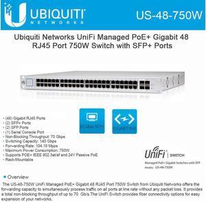 Ubiquiti Networks UniFi Gigabit PoE Enterprise Switch US-48-750W Rack Mountable POE Power over Ethernet Switch