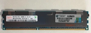 HP 500203-061 4Gb 1 X 4Gb 1333Mhz Pc310600 Cl9 Dual Rank Ecc Registered Ddr3 Sdram Dimm Genuine