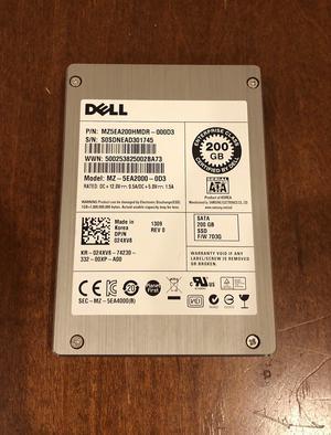 Dell 24XV8 200GB SATA SSD MLC Enterprise 3Gbps 2.5in Drive Solid State Drive SSD