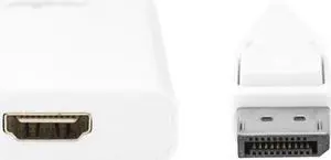 Rocstor Y10A101-W1 Rocstor DisplayPort (Male) to HDMI (Female) Adapter Converter - 1 Pack - 1 x DisplayPort Male Digital Audio/Video - 1 x HDMI Female Digital Audio/Video - 1920 x 1200 Supported -