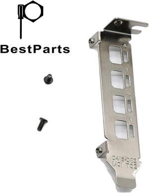 BestParts New Generic Low Profile Bracket for NVIDIA Quadro K1200 NVS 510 P400 P600 P1000 with Screws