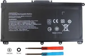 AN·GWEL TF03XL Laptop Battery for HP Pavilion 15-CC 15-CD 17-AR Series, Fit for HP 920046-121 920046-421 HSTNN-IB7Y HSTNN-LB7J TPN-Q188 TPN-Q189 Series[11.55V 41.9WH]
