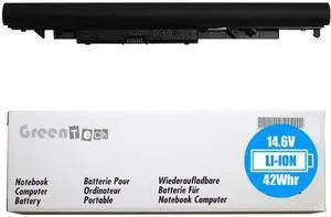 GreenTech New JC04 42Wh Replacement Battery for HP 14-BS, HP 14-BW, HP 15-BS, HP 15-BW, HP 17-AK, HP 17-BS - GreenTech 14.6V 2850mah 42Wh Battery 919701-850 2LP34AA