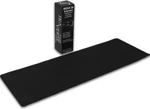 Gaming Mouse Pad (5mm) Extended 36 inch | 36x12x0.20 Extra Thick | Black | Stitched Edge Large Washable Desk Mat