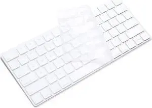 ProElife Ultra Thin Silicone Keyboard Protector Cover Skin for Apple iMac Magic Keyboard & Magic Keyboard 2 (WITHOUT Numeric Keypad U.S Version Model: MLA22L/A--A1644) (Transparent)
