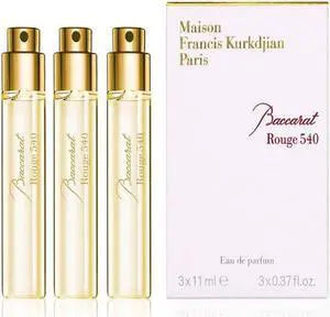 Maison Francis Kurkdjian Baccarat Rouge 540 Eau de Parfum 3 piece x 11 ml / 0.87 oz Maison Francis Kurkdjian Baccarat Rouge 540 Eau de Parfum 3 piece x 11 ml / 0.87 oz