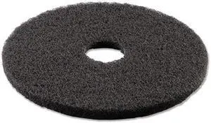 Boardwalk PAD 4016 BLA Standard Diameter Stripping Floor Pads, 16", Black (Pack of 5)