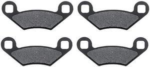 Front Brake Pads Compatible with 1995-2002 Polaris 400 Xplorer L 4X4 - Non-Metallic Organic NAO Brake Pads Set