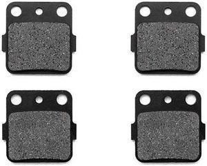 Front Brake Pads Compatible with 1998-2000 Yamaha YFM 600 Grizzly - Non-Metallic Organic NAO Brake Pads Set