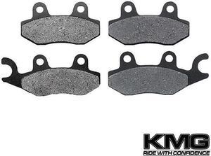 Front Brake Pads Compatible with 2002 Suzuki LTF 300 King Quad - Non-Metallic Organic NAO Brake Pads Set