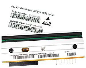 New Printhead P1053360-018 For Ze bra 105SL Plus 203dpi Bar code Printer Spare Part,90days Warranty