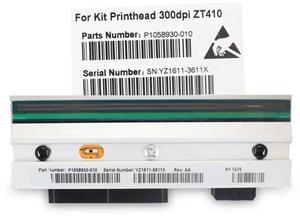 A  Quality Thermal Printhead FOR Ze bra ZT410 305dPi Bar code Label Printer 300dPi Part number:P 1058930 -010,90days Warranty