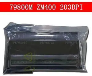 new original thermal print head for Ze bra 79800M Printhead for ZM400 Printer, 4", 203dpi Resolution