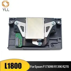 Original L1800 Printhead F173090 DTF Print Head For Epson L1800 R1390 1400 1410 1430 R270 R260 Printer