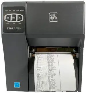 Ze bra ZT22042-T01200FZ Industrial Thermal Transfer Tabletop Printer, 203 DPI, Monochrome, With 10/100 Ethernet Connection
