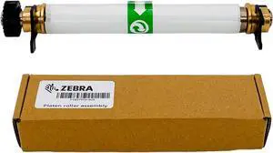 Ze bra P1037974-028 Platen Roller Assembly with Gear and Bearings for 203 and 305 dpi ZT200 Series ZT111 ZT211 ZT231 ZT210 ZT220 ZT230 Thermal Label Printers