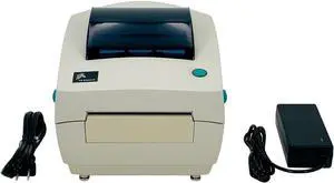 Ze bra LP2844-Z Direct Thermal Label Printer USB Serial Parallel 120810-001, Bundle with AC Adapter