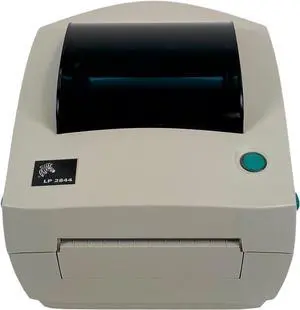 Ze bra LP2844 Direct Thermal Label Bar code Printer USB Serial Parallel 2844-20300-0021, Bundlle with AC Adapter