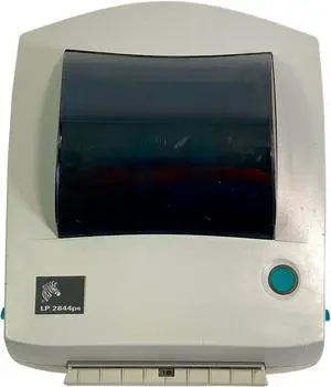 Ze bra LP2844ps Direct Thermal Label Printer Dispenser USB 120599-011, Bundle with AC Adapter