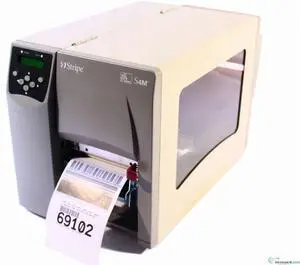 Ze bra S4M S4M3N-2001-1100D DIRECT THERMAL Bar code LABEL PRINTER (PARALLEL/USB/PEELER) 203DPI