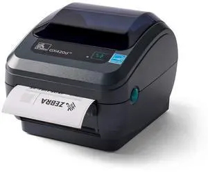 Ze bra GX420d Direct Thermal Desktop Printer Print Width of 4 in USB Serial and Parallel Port Connectivity Includes Peeler GX42-202511-000